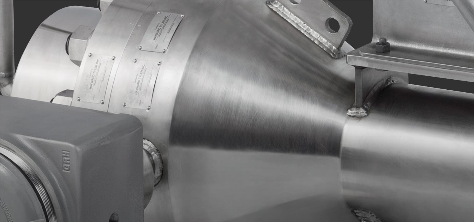 Close up of a nuclear pump manufactured by Hayward Tyler
