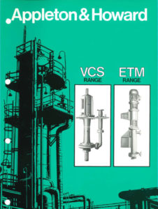 Old Appleton & Howard brochure - VCS and ETM range