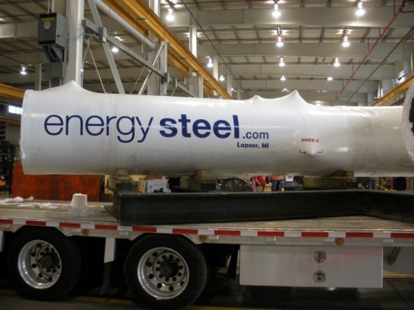 Energy Steel equipment on truck
