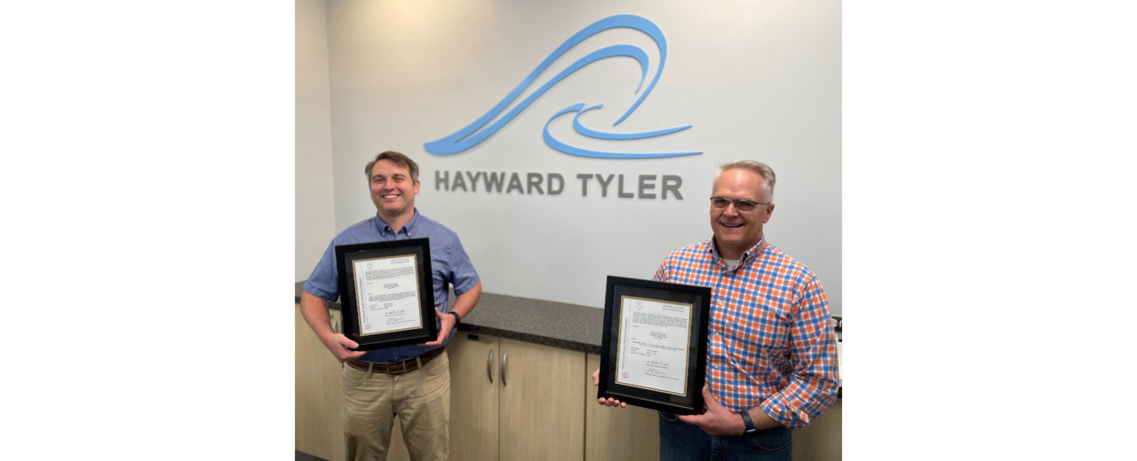 Hayward Tyler earns ASME “N” Certificate of Authorization